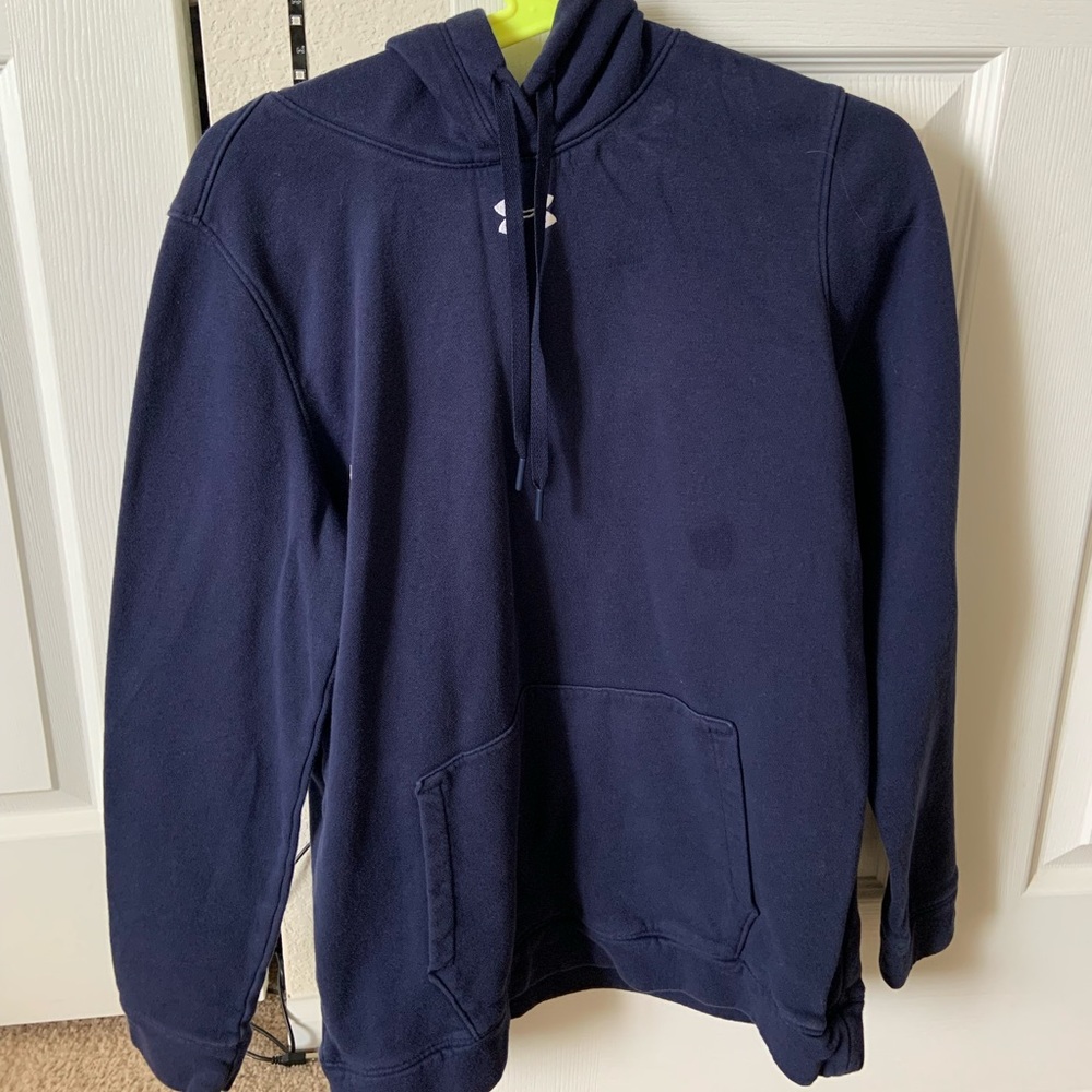 Under Armour Navy Hustle Fleece Hoodie